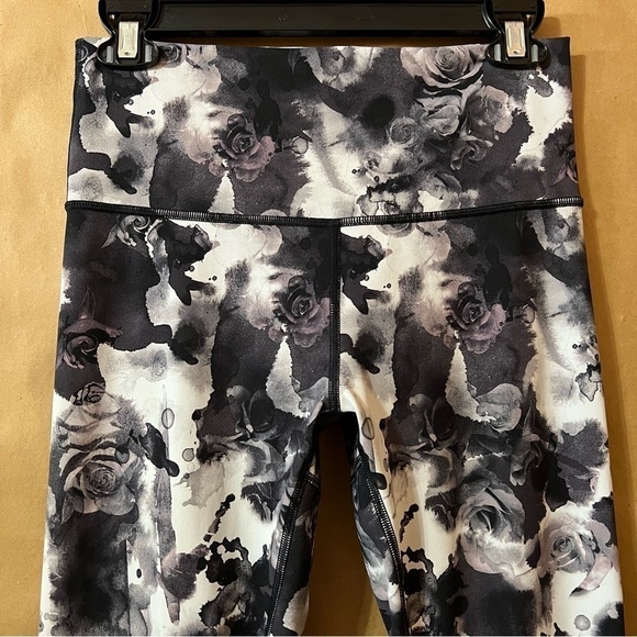 Lululemon | High Times Pant (Peek) Leggings Obscurred Black Dusty Mauve Size 8 - Picture 3 of 15